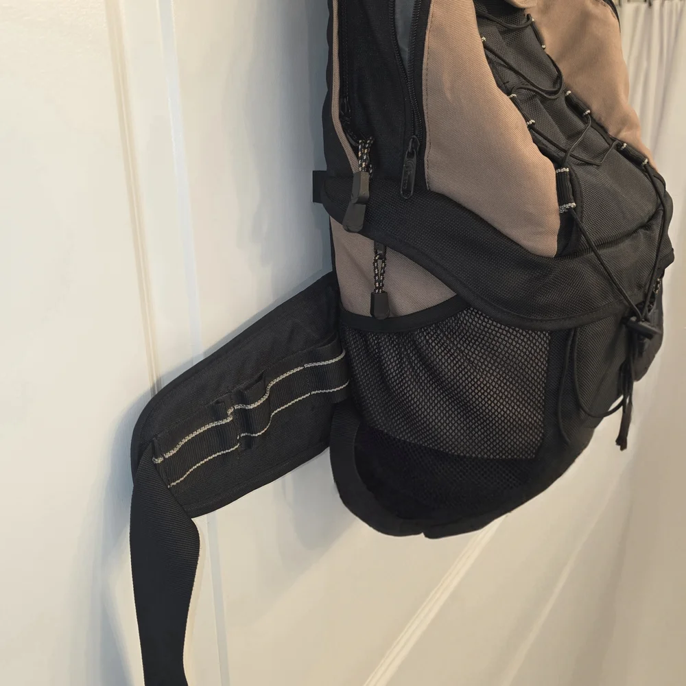 Lowepro Black and Tan Camera Backpack with Padded Gear Protection
